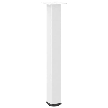 Gambe per Tavolino 4 pz Bianco 72-74 cm in Acciaio