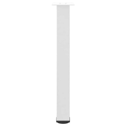 Gambe per tavolo consolle 4 pz Bianche 72-74 cm Acciaio