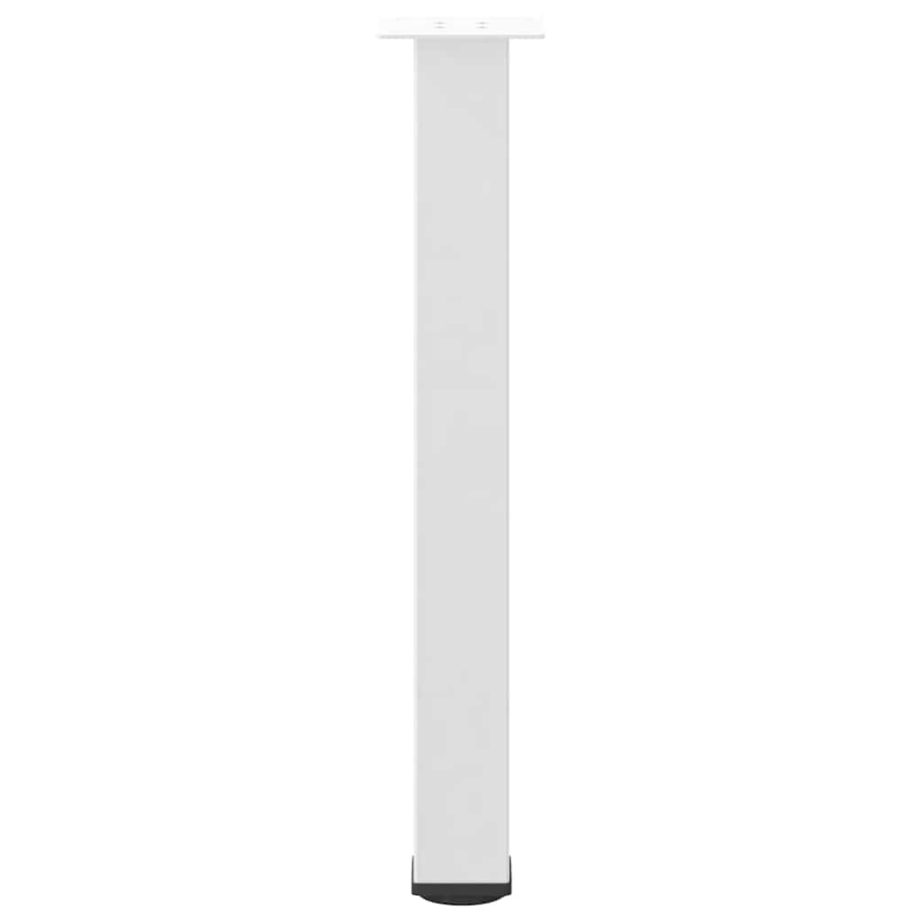 Gambe per Tavolino 4 pz Bianco 72-74 cm in Acciaio