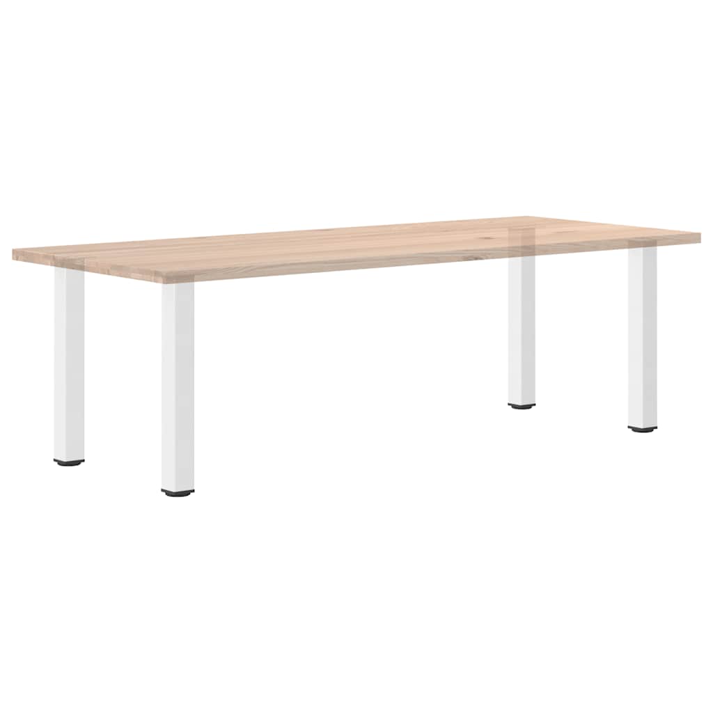 Gambe per tavolo consolle 4 pz Bianche 72-74 cm Acciaio