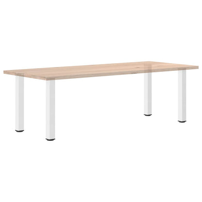 Gambe per tavolo consolle 4 pz Bianche 72-74 cm Acciaio