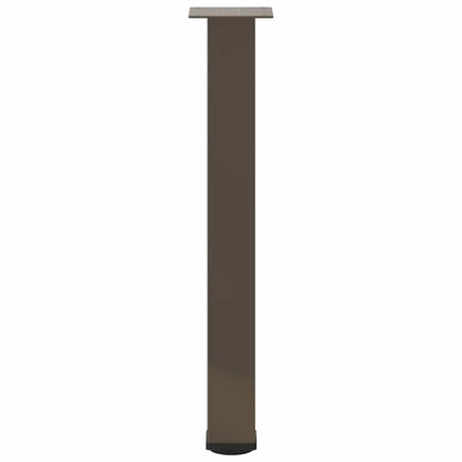 Gambe per tavolo consolle 4 pz in acciaio naturale 72-74 cm