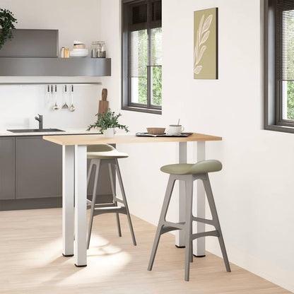 Gambe per tavolo da bar 4 pz bianche 90-92 cm in acciaio - homemem39