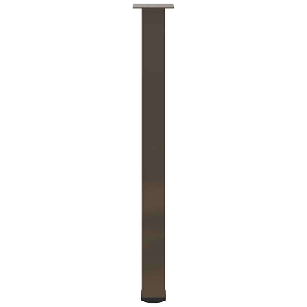 Gambe per Tavolino 4 pz Acciaio Naturale 90-92 cm Acciaio