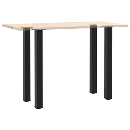 Gambe per tavolo da bar 4 pz nere 100-102 cm in acciaio