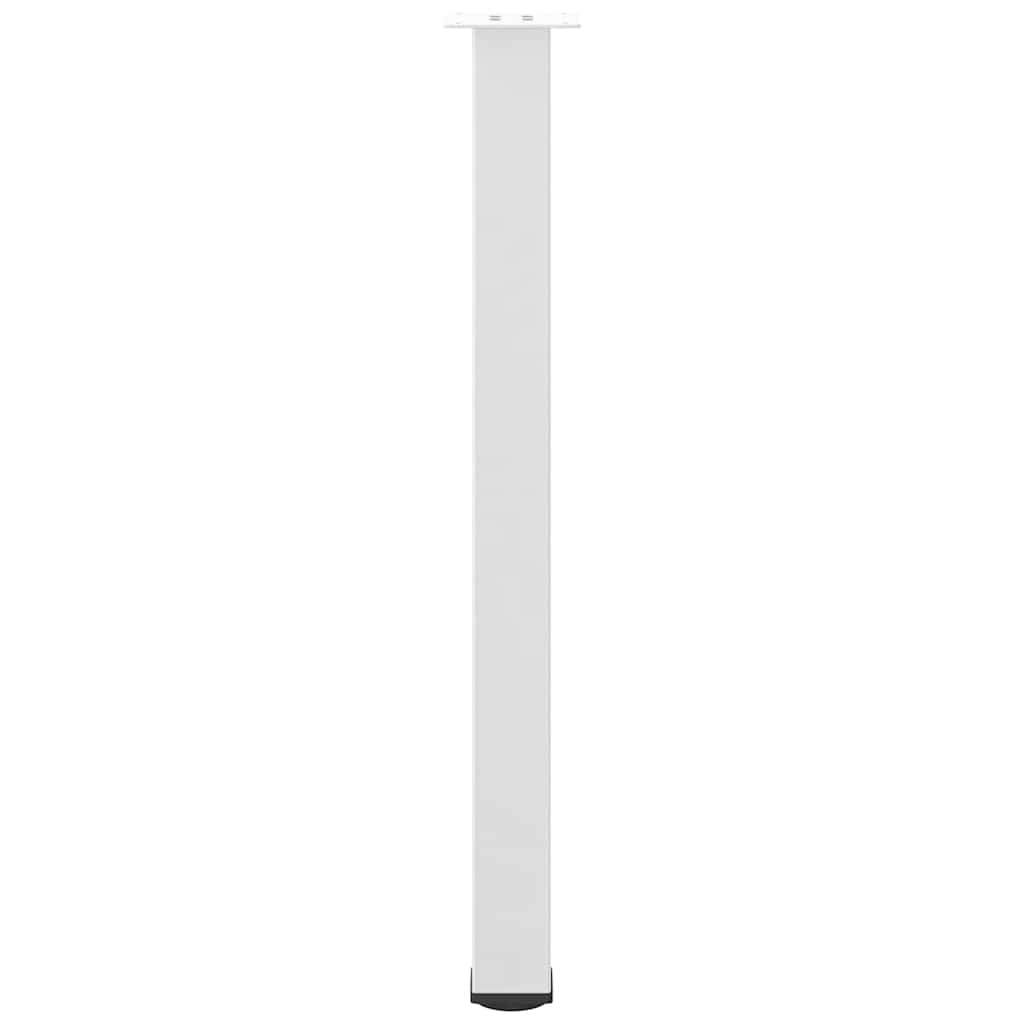 Gambe per Tavolino 4 pz Bianco 100-102 cm in Acciaio