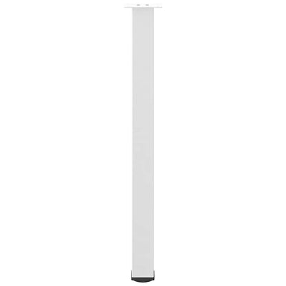 Gambe per Tavolino 4 pz Bianco 100-102 cm in Acciaio