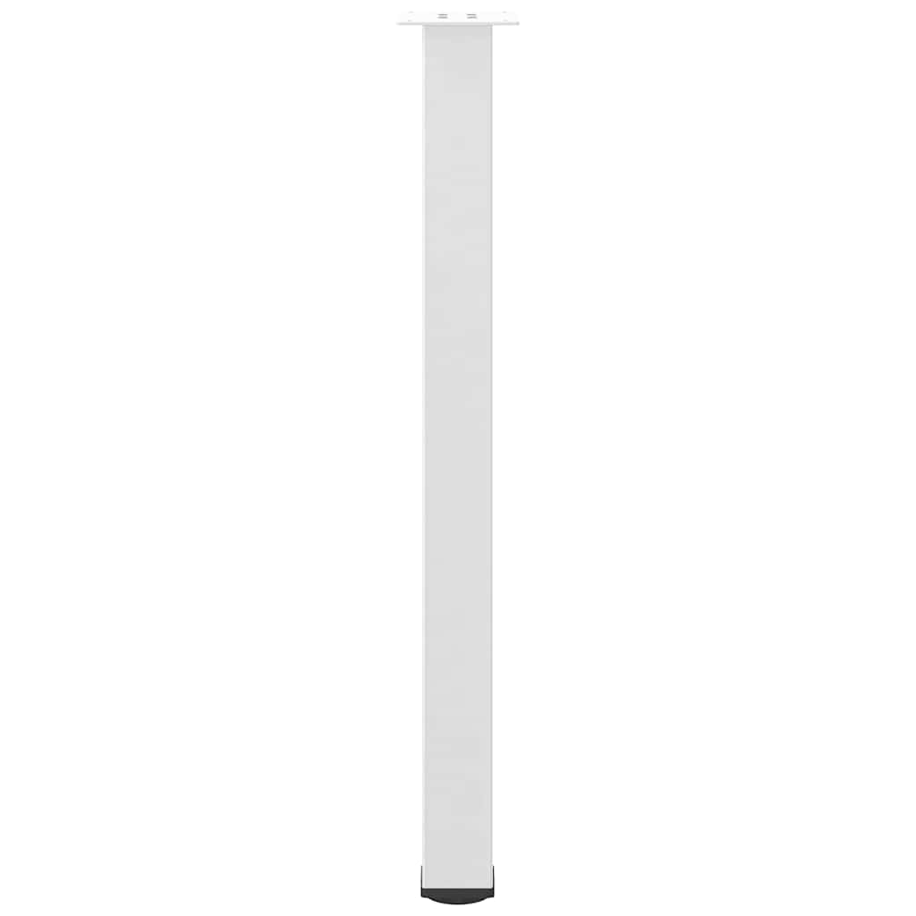 Gambe per Tavolino 4 pz Bianco 100-102 cm in Acciaio