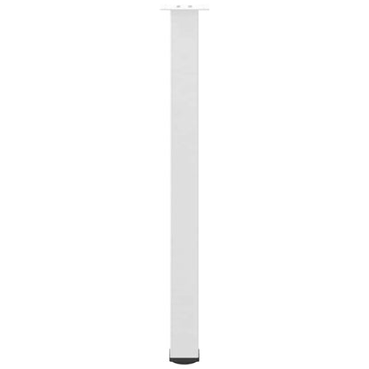 Gambe per Tavolino 4 pz Bianco 100-102 cm in Acciaio