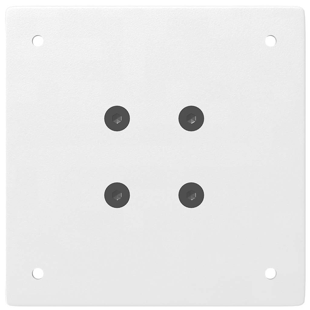 Gambe per tavolo da bar 4 pz bianche 110-112 cm in acciaio