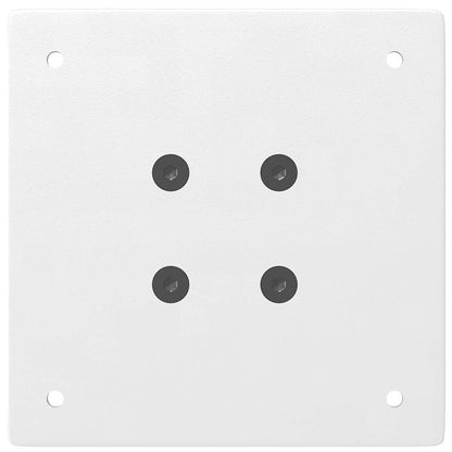 Gambe per tavolo da bar 4 pz bianche 110-112 cm in acciaio