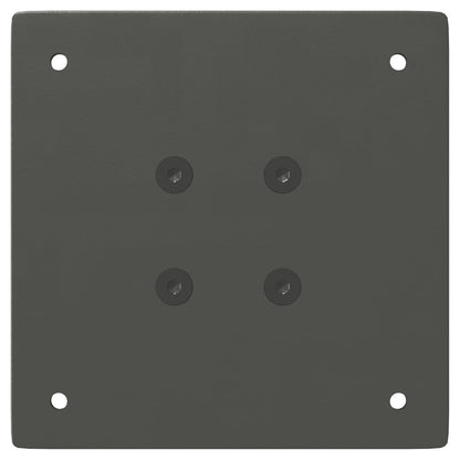 Gambe per tavolo da bar 4 pz Antracite 110-112 cm Acciaio