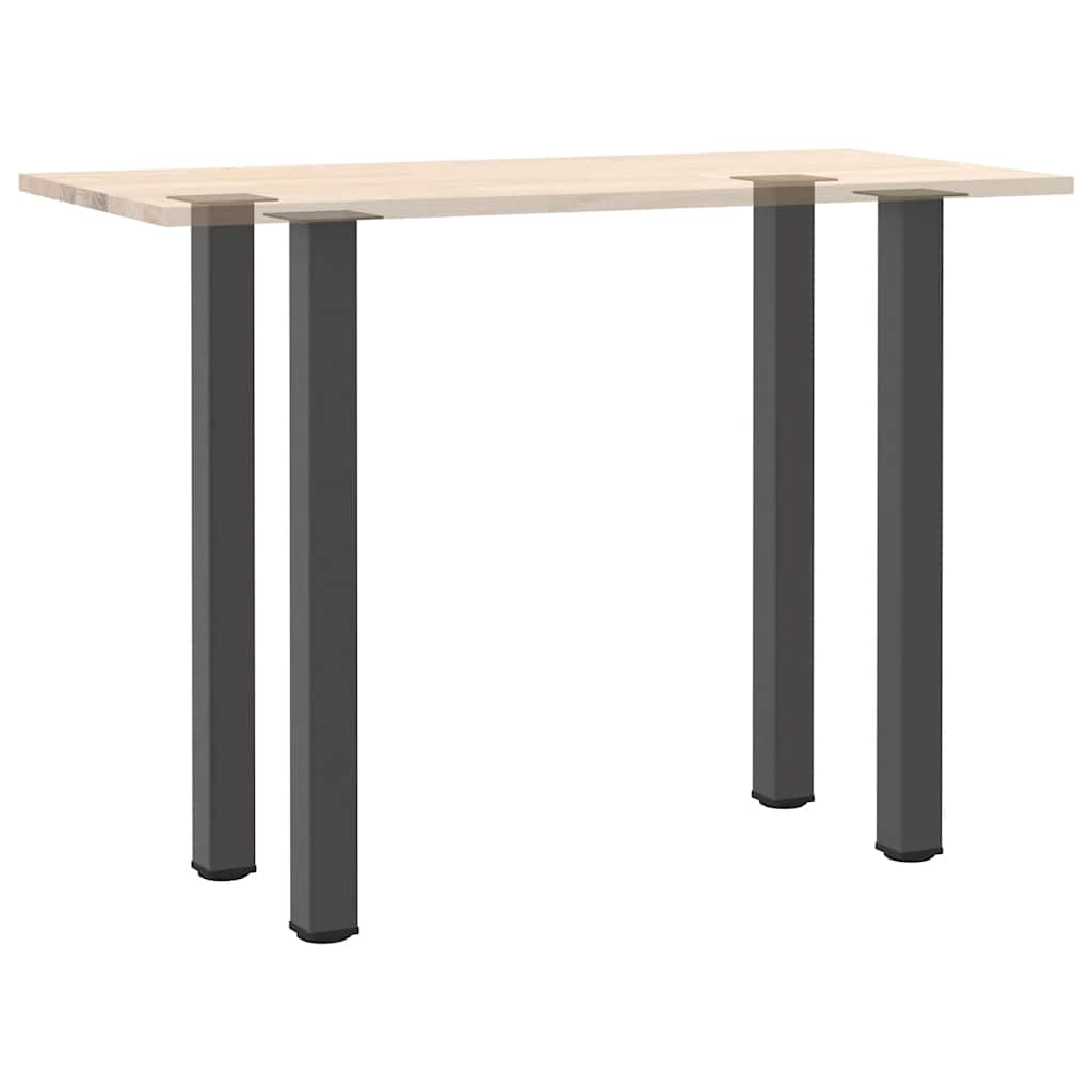 Gambe per tavolo da bar 4 pz Antracite 110-112 cm Acciaio