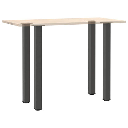 Gambe per tavolo da bar 4 pz Antracite 110-112 cm Acciaio