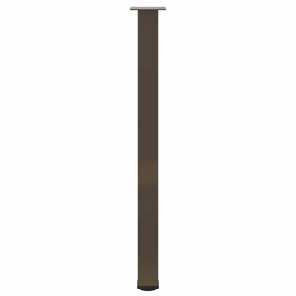 Gambe per Tavolino 4 pz Acciaio Naturale 110-112 cm Acciaio