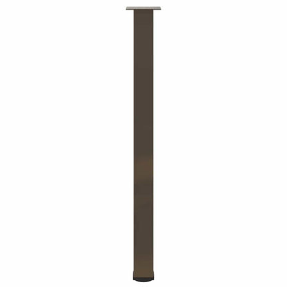 Gambe per Tavolino 4 pz Acciaio Naturale 110-112 cm Acciaio