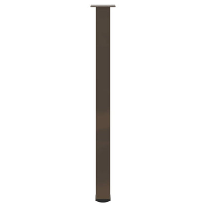 Gambe per Tavolino 4 pz Acciaio Naturale 110-112 cm Acciaio