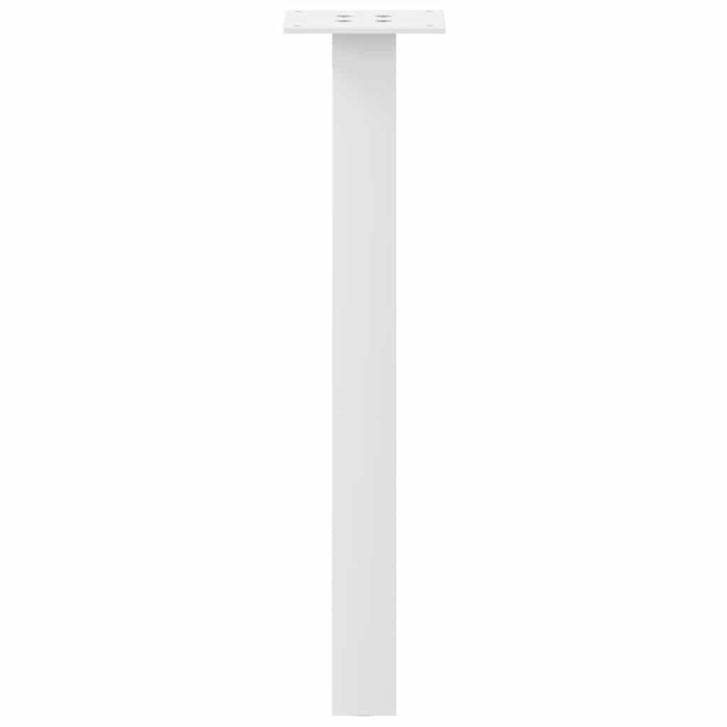 Gambe per Tavolino 4 pz Bianco 30 cm in Acciaio