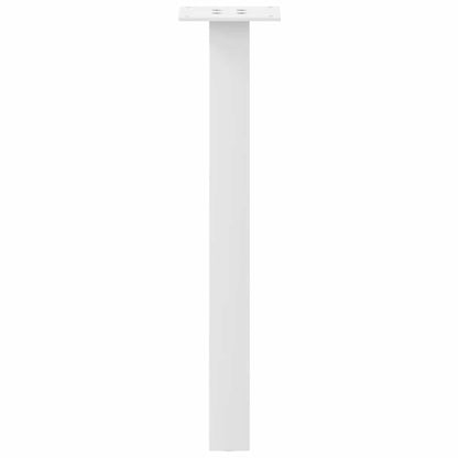 Gambe per Tavolino 4 pz Bianco 30 cm in Acciaio