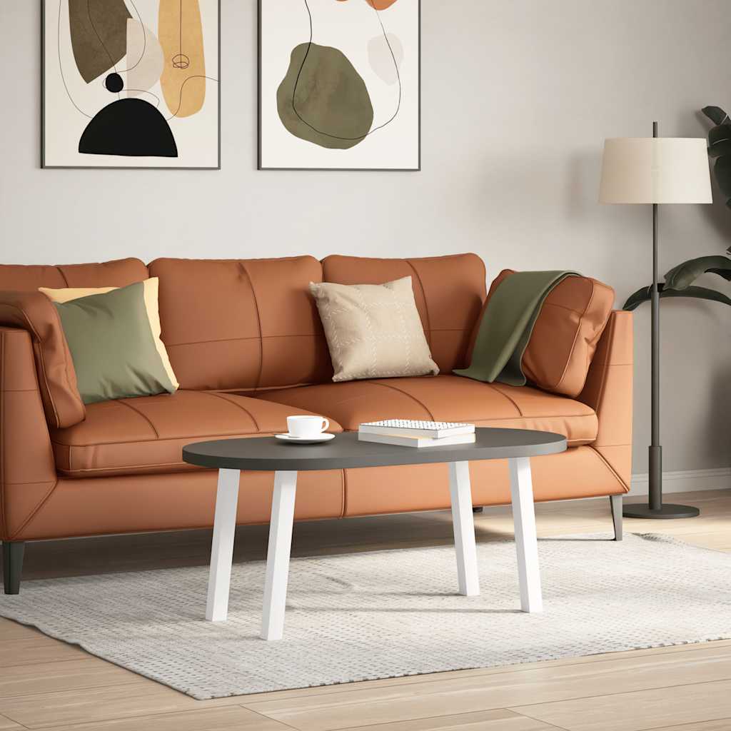 Gambe per tavolino da caffè 4 pz Bianche 42 cm Acciaio