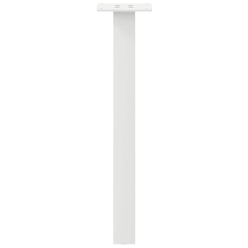 Gambe per tavolino da caffè 4 pz Bianche 42 cm Acciaio