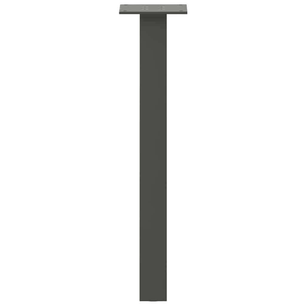 Gambe per tavolino 4 pz Antracite 42 cm Acciaio