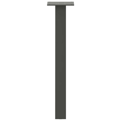 Gambe per tavolino 4 pz Antracite 42 cm Acciaio