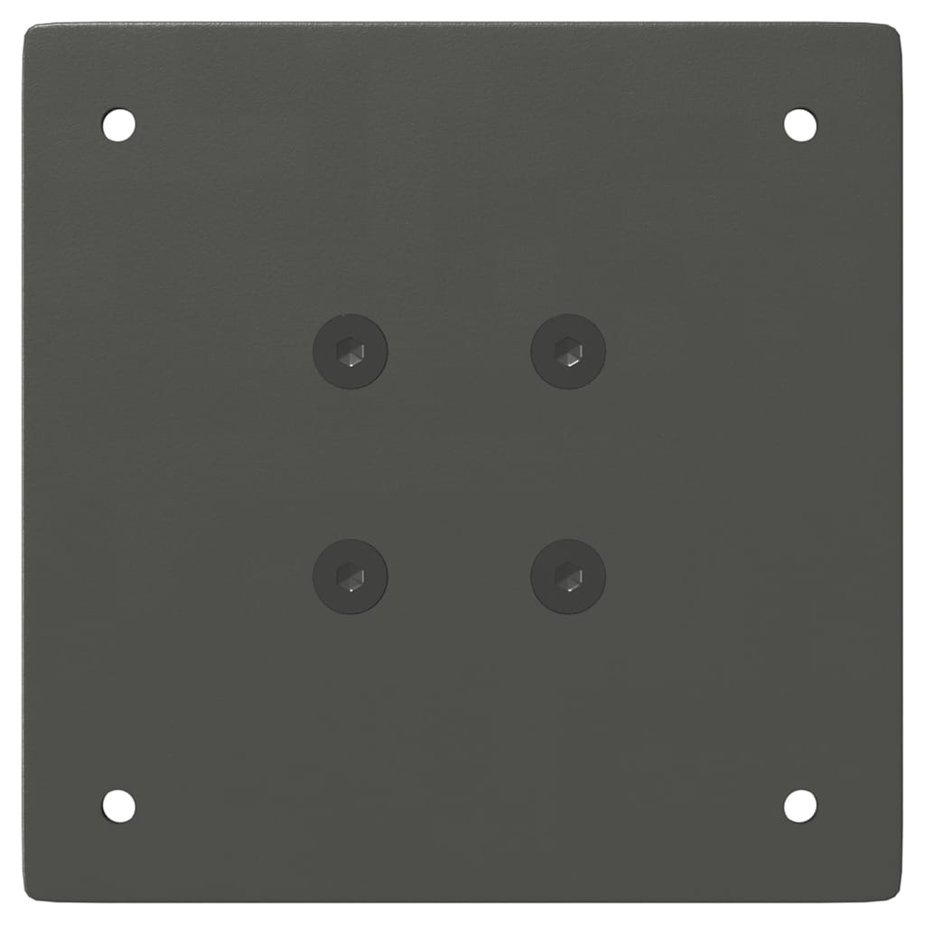 Gambe per tavolino 4 pz Antracite 42 cm Acciaio