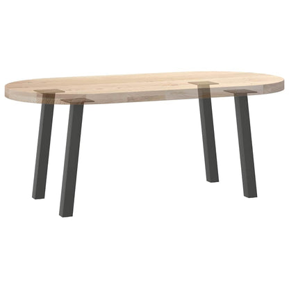 Gambe per tavolino 4 pz Antracite 42 cm Acciaio