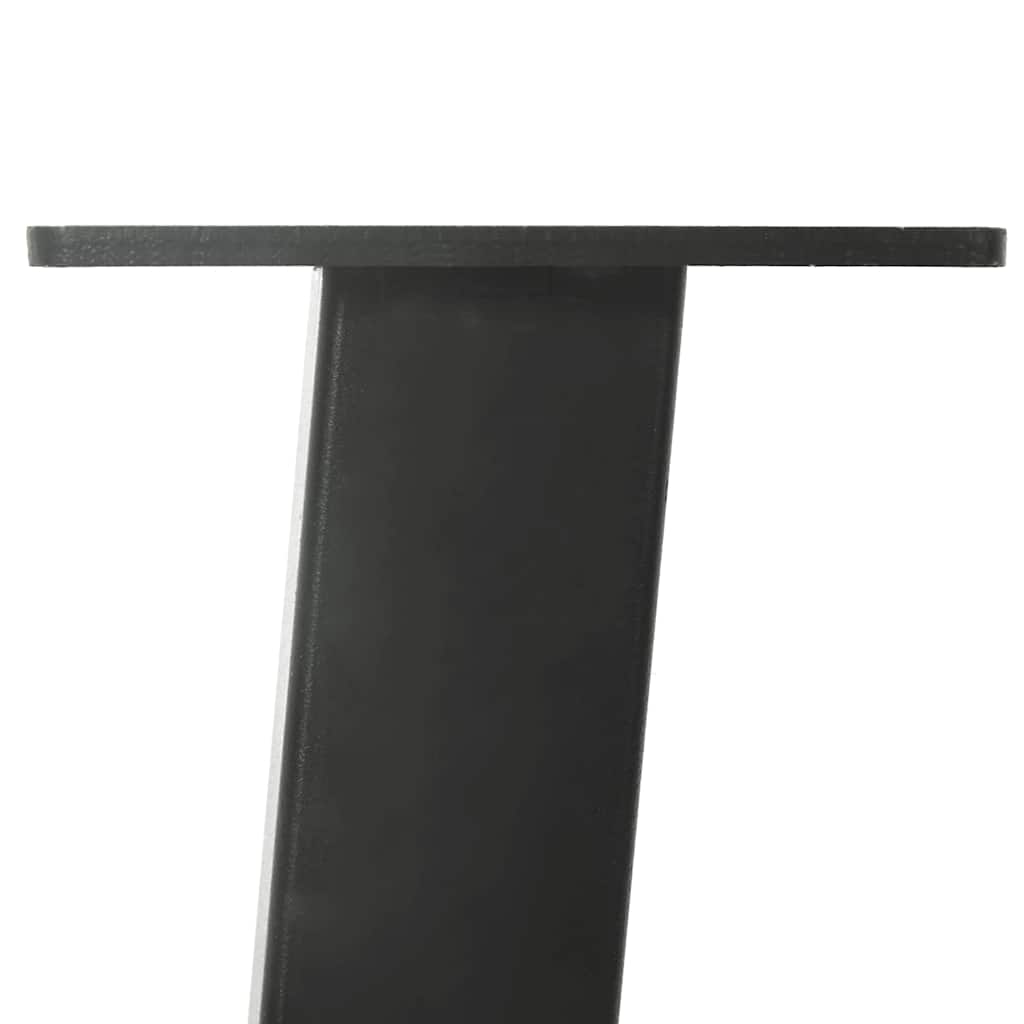 Gambe per tavolino 4 pz Antracite 42 cm Acciaio