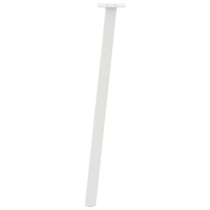 Gambe per Tavolino 4 pz Bianco 72 cm in Acciaio