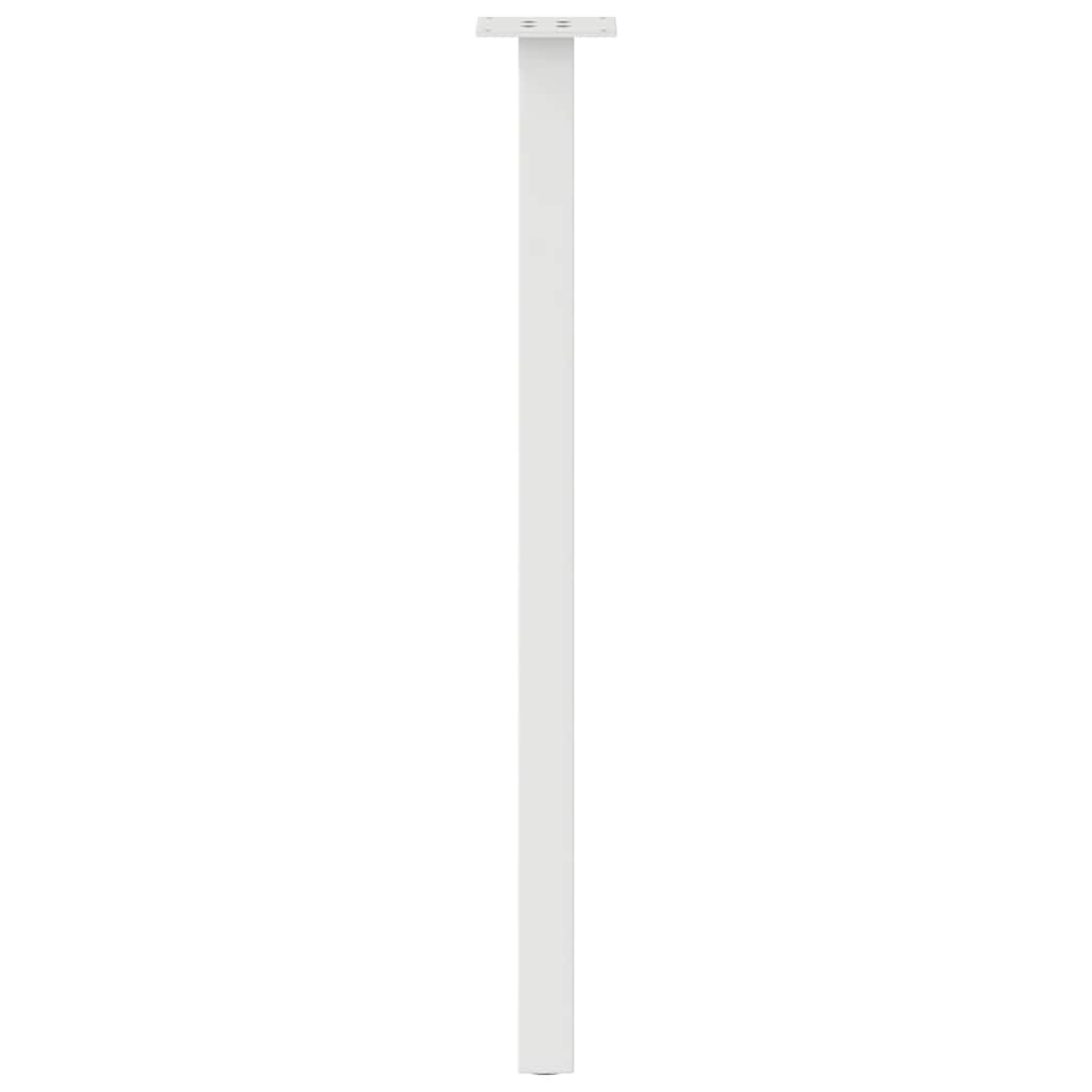 Gambe per Tavolino 4 pz Bianco 72 cm in Acciaio