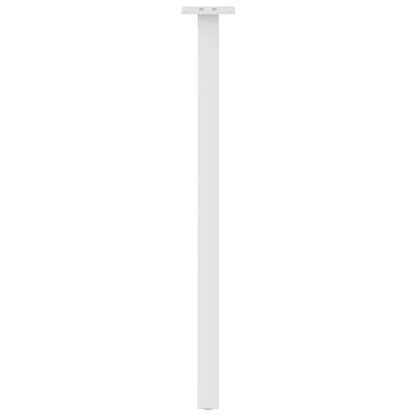 Gambe per Tavolino 4 pz Bianco 72 cm in Acciaio