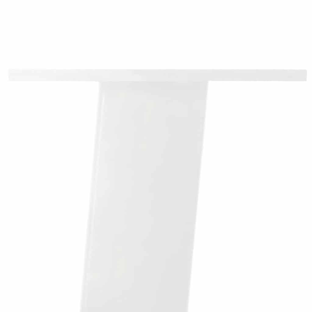 Gambe per Tavolino 4 pz Bianco 72 cm in Acciaio