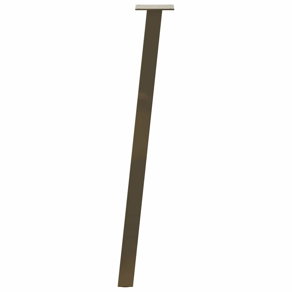 Gambe per tavolo consolle 4 pz in acciaio naturale 72cm Acciaio