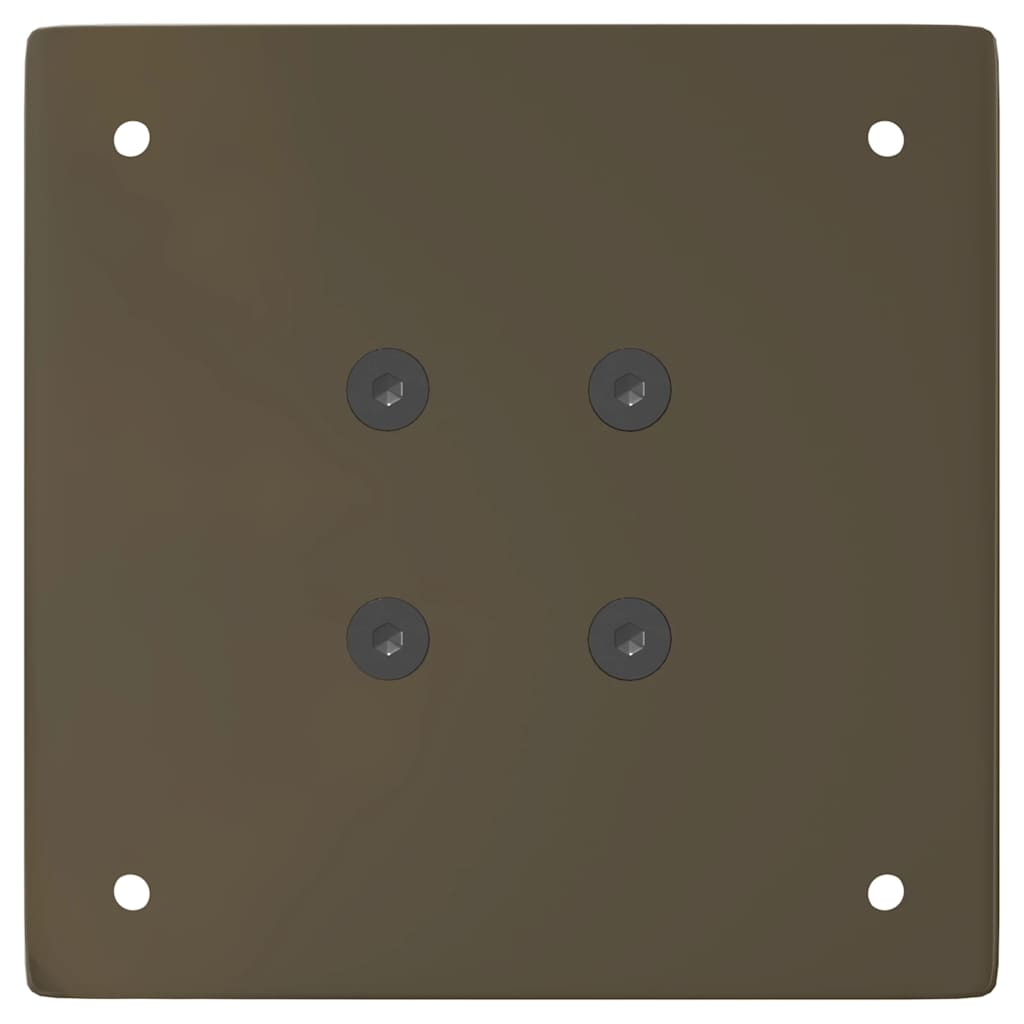 Gambe per tavolo consolle 4 pz in acciaio naturale 72cm Acciaio