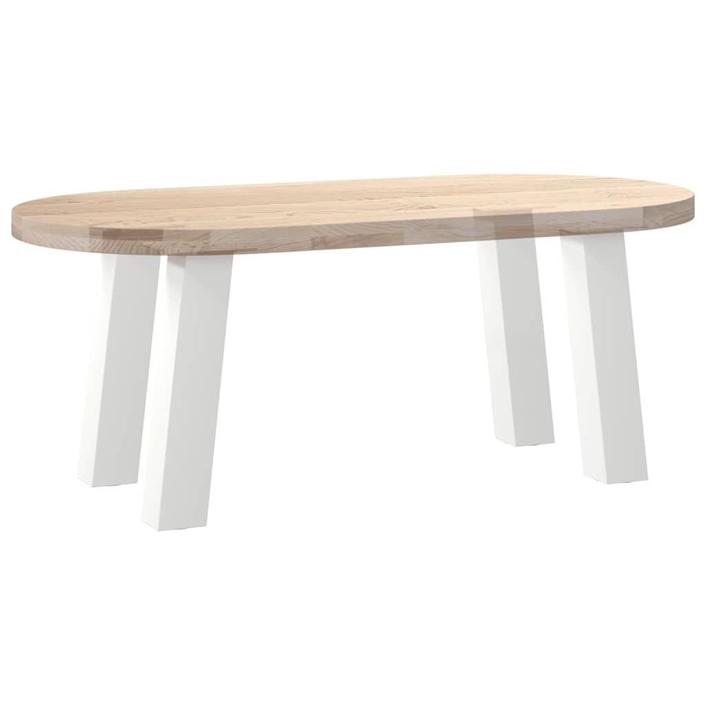 Gambe per tavolino da caffè 4 pz Bianche 30 cm Acciaio