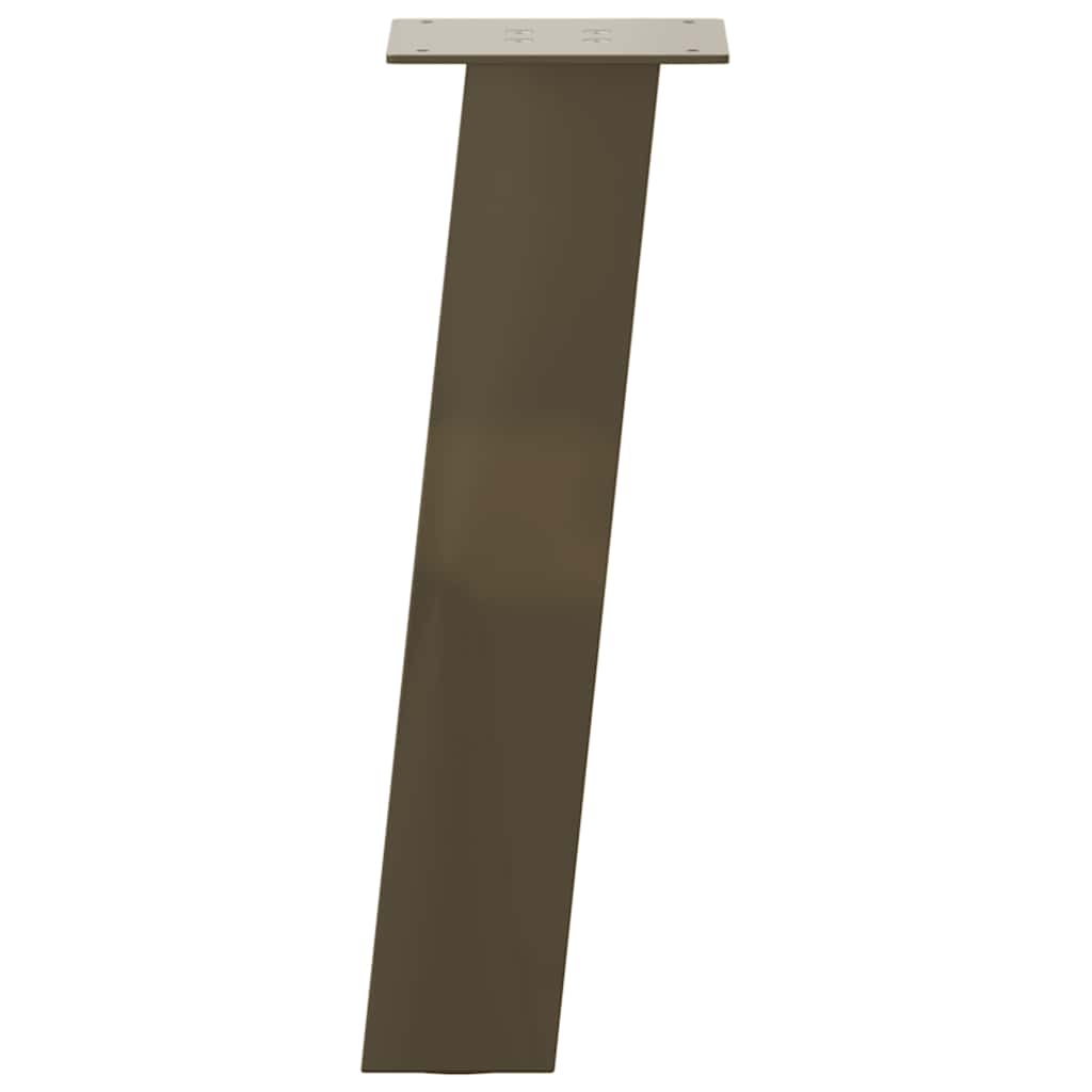 Gambe per tavolino da caffè 4 pz in acciaio naturale 30 cm