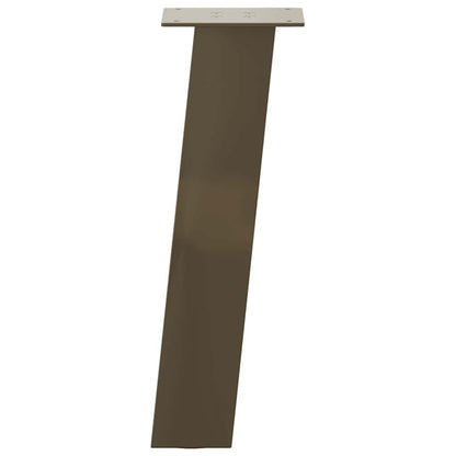 Gambe per tavolino da caffè 4 pz in acciaio naturale 30 cm