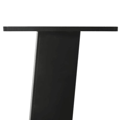 Gambe per Tavolino 4 pz Nero 42 cm in Acciaio