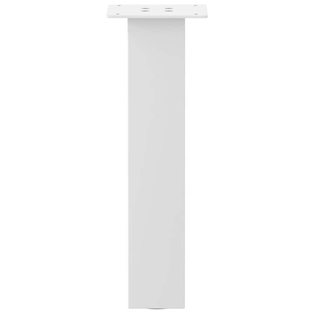 Gambe per tavolino da caffè 4 pz Bianche 42 cm Acciaio