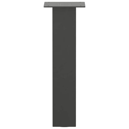 Gambe per tavolino 4 pz Antracite 42 cm Acciaio