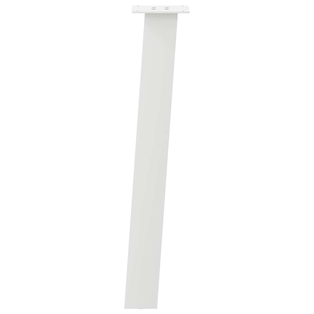 Gambe per tavolo consolle 4 pz bianche 72 cm in acciaio