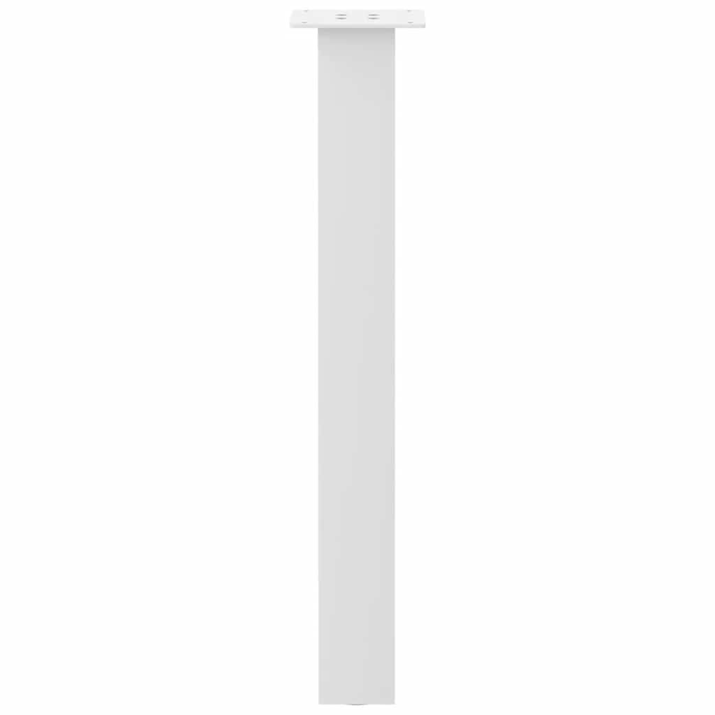 Gambe per tavolo consolle 4 pz bianche 72 cm in acciaio