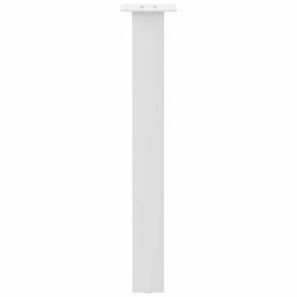 Gambe per tavolo consolle 4 pz bianche 72 cm in acciaio