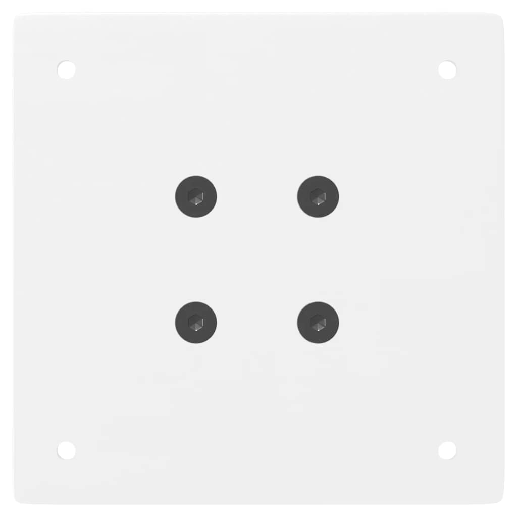 Gambe per tavolo consolle 4 pz bianche 72 cm in acciaio - homemem39