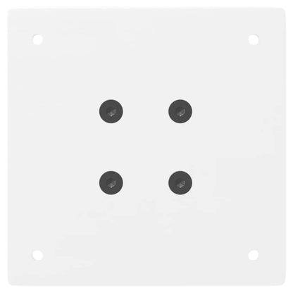 Gambe per tavolo consolle 4 pz bianche 72 cm in acciaio - homemem39