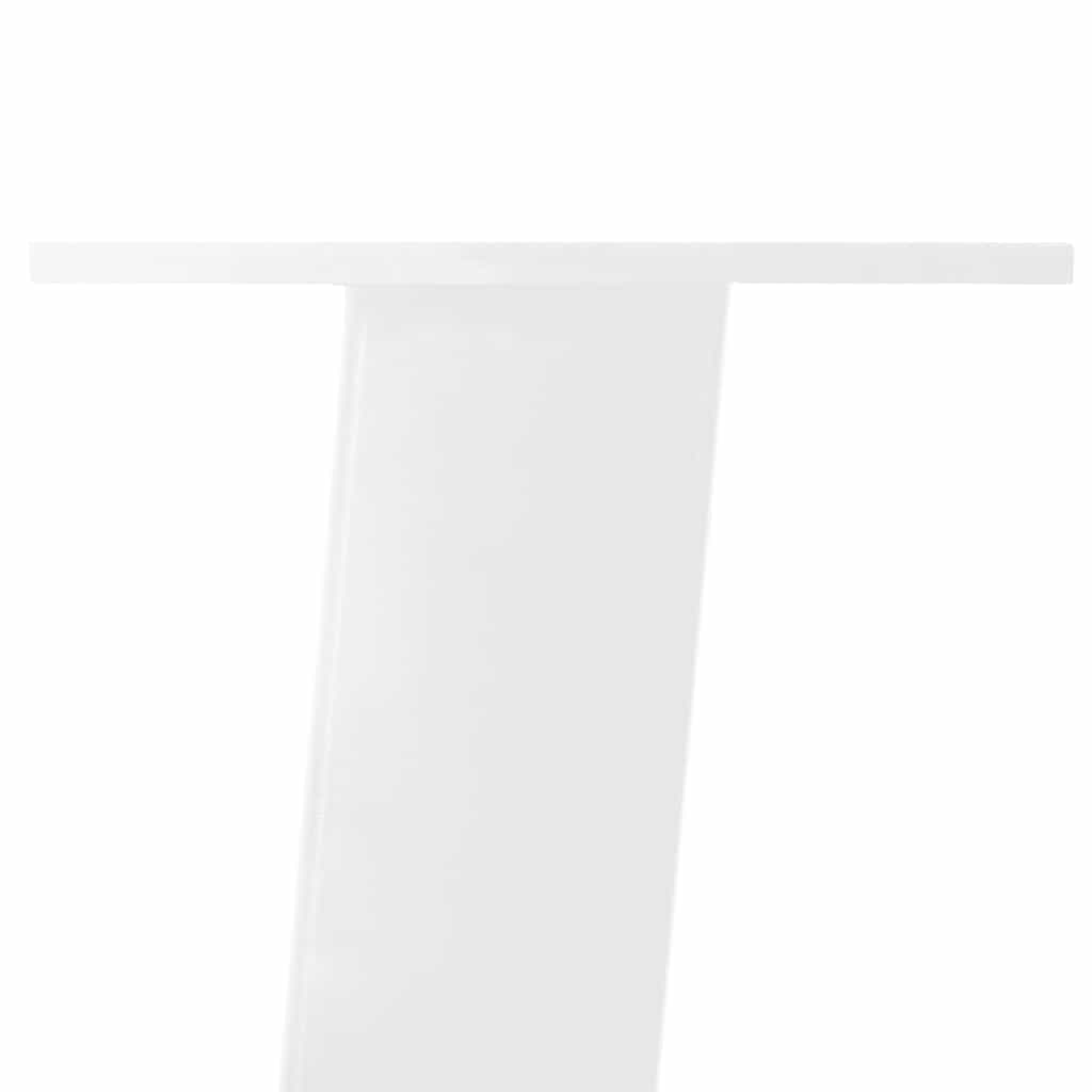 Gambe per tavolo consolle 4 pz bianche 72 cm in acciaio - homemem39