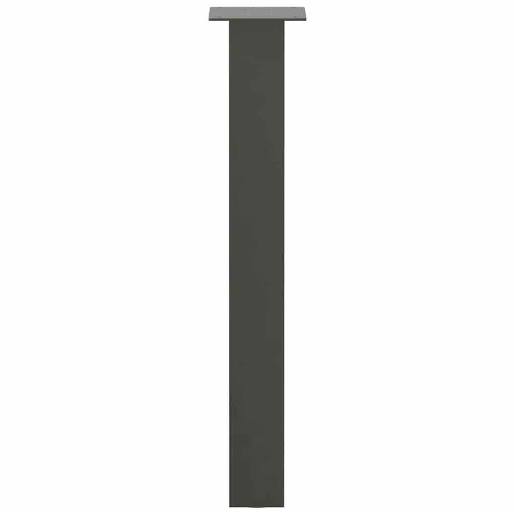 Gambe per tavolo consolle 4 pz Antracite 72 cm Acciaio