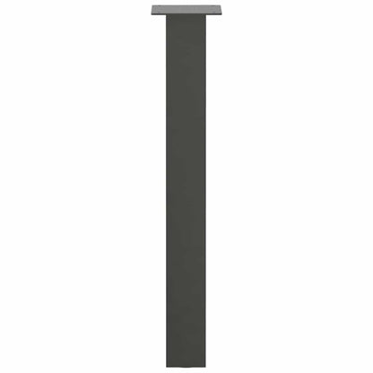 Gambe per tavolo consolle 4 pz Antracite 72 cm Acciaio